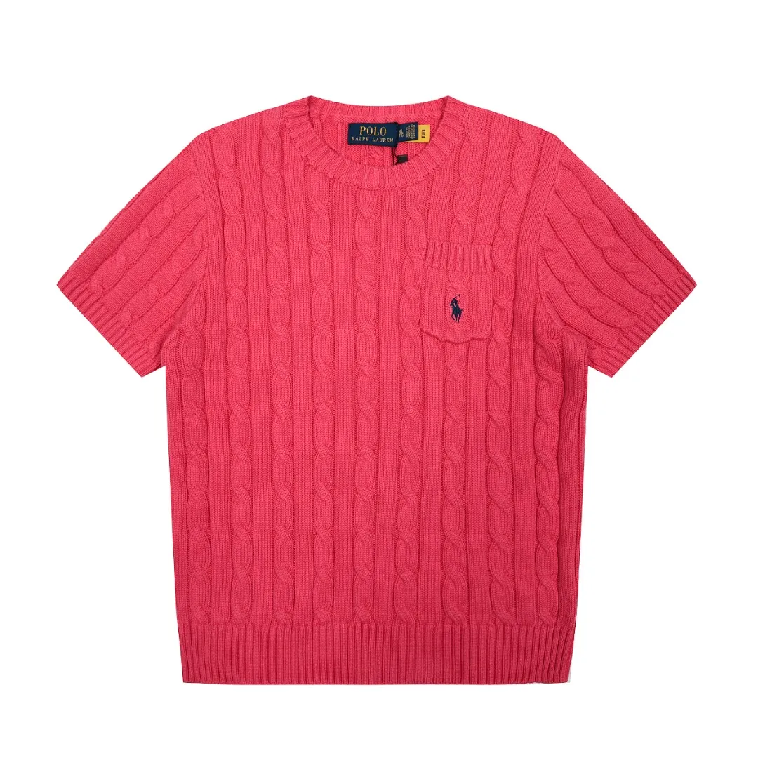 P154 💰 "Top quality" Style number: DS222# (not off the shelves all year round) [Ralph Lauren round neck pocket style solid color pony embroidered logo knitted short sleeves] ✅Ralph Lauren Ralph Lauren classic basic pocket all-match style goddess knitted short sleeves for all seasons ✅Main supplier platform live broadcast Wholesale entity Replenish when out of stock Not off the shelf ✅ZP quality 1:1 version Scan the code to enter the GF website Counter quality ✅Details and quality are the only one in Guangzhou. Imported quality cotton yarn, focusing on high-end, cost-effective, good quality needless to say. ✅The version is restored to the original order. The maximum size can be worn up to 160 pounds. Loose, comfortable and stress-free. ✅The upper body is simple and easy to match. A must-have for goddess ootd. Good-looking clothes are never picky. A must-have in the goddess’ wardrobe. Size: S-XL. Color: White, almond, purple, orange, gray, yellow, black, khaki, pink, navy, rose, green. Chinese red olive green light blue white label light blue blue label